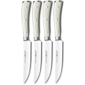 Juego De 4 Cuchillos Para Carne Clas Ikon Creme Wusthof